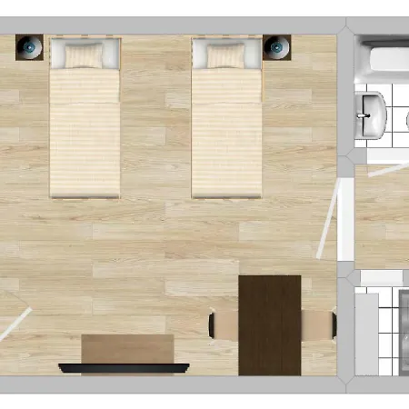 公寓 Fantawo - City-studio Hell Und Modern Mit Netflix